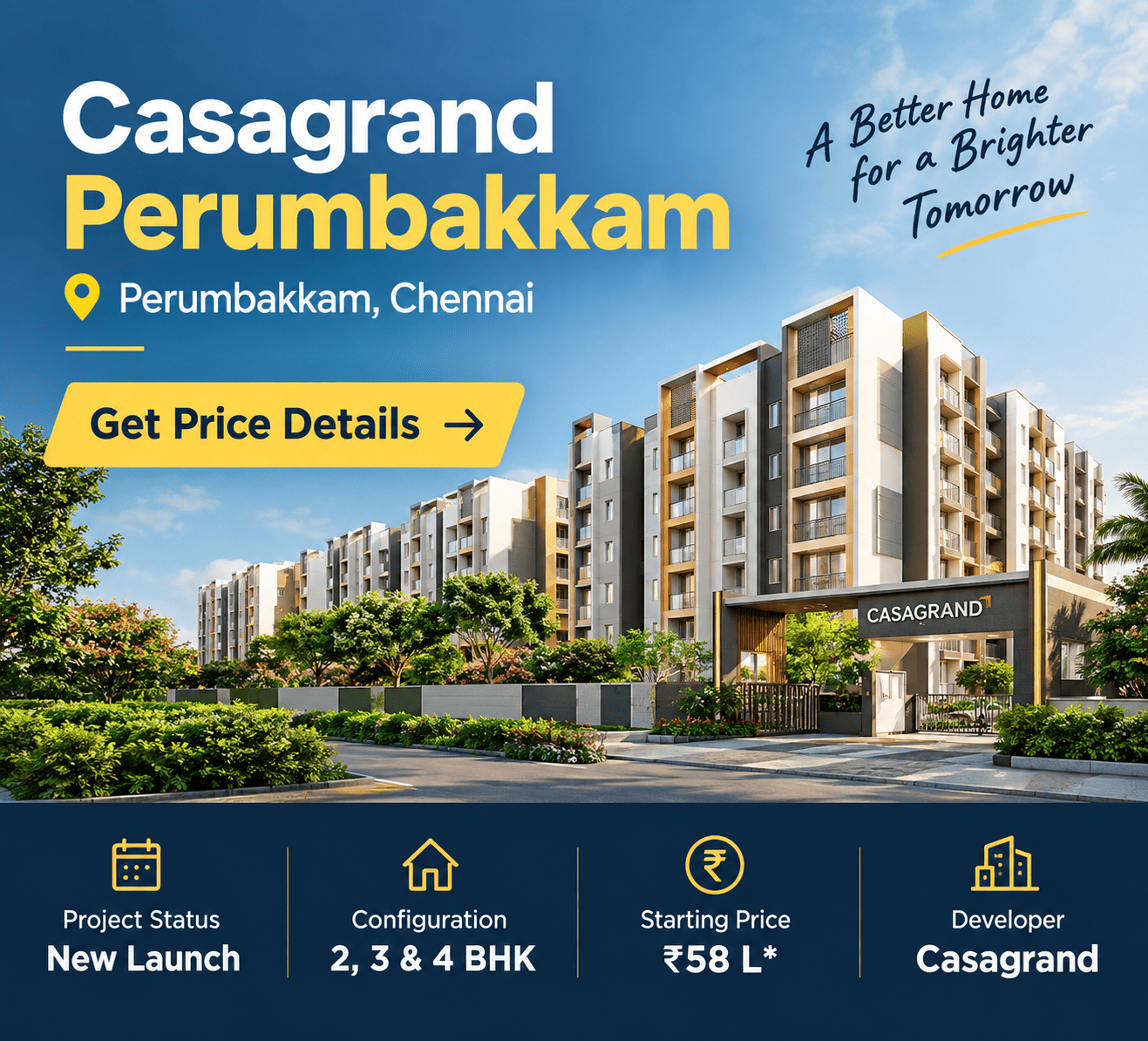 Casagrand Perumbakkam premium residential apartments Chennai