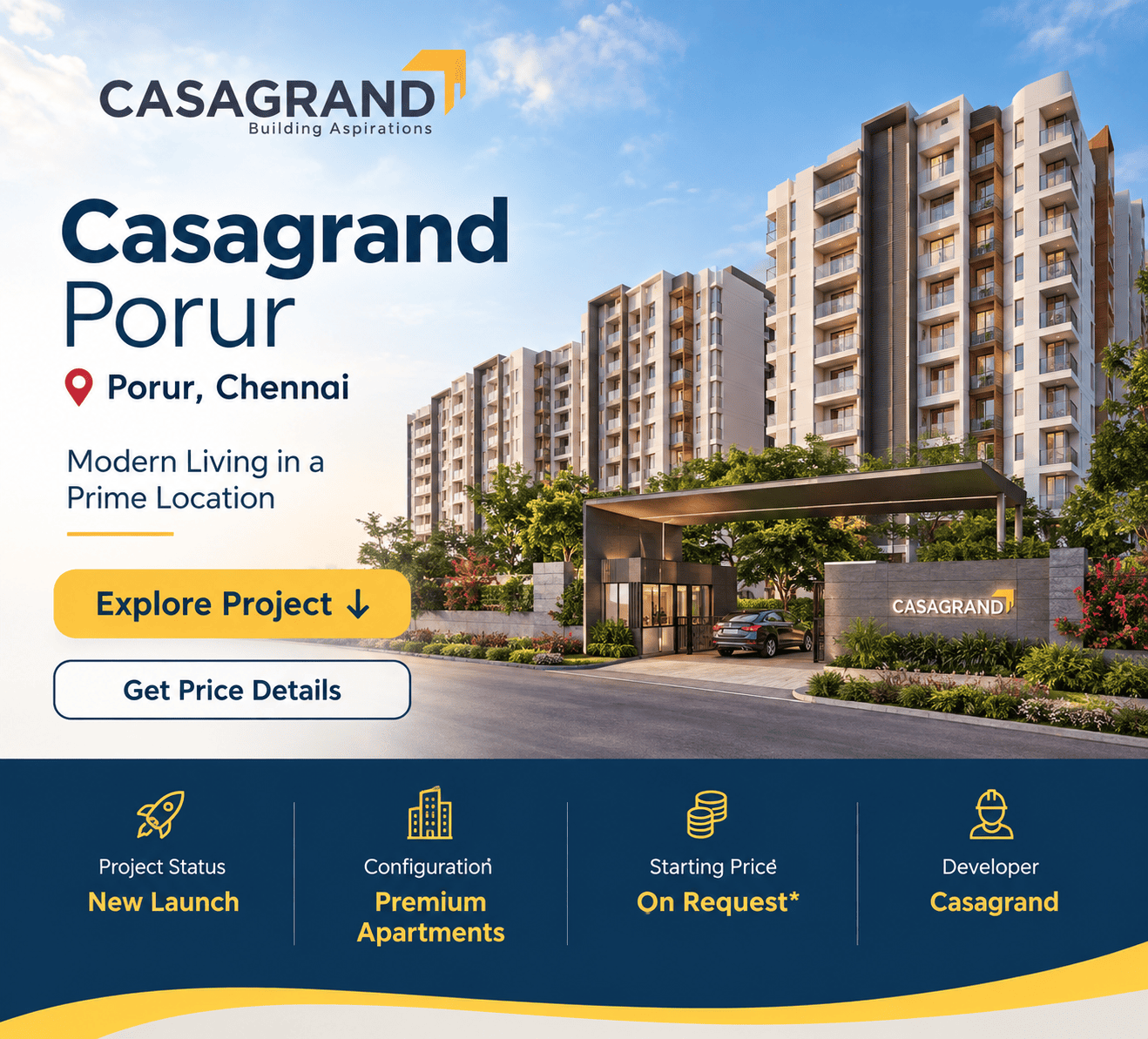 Casagrand Porur premium residential apartments Chennai